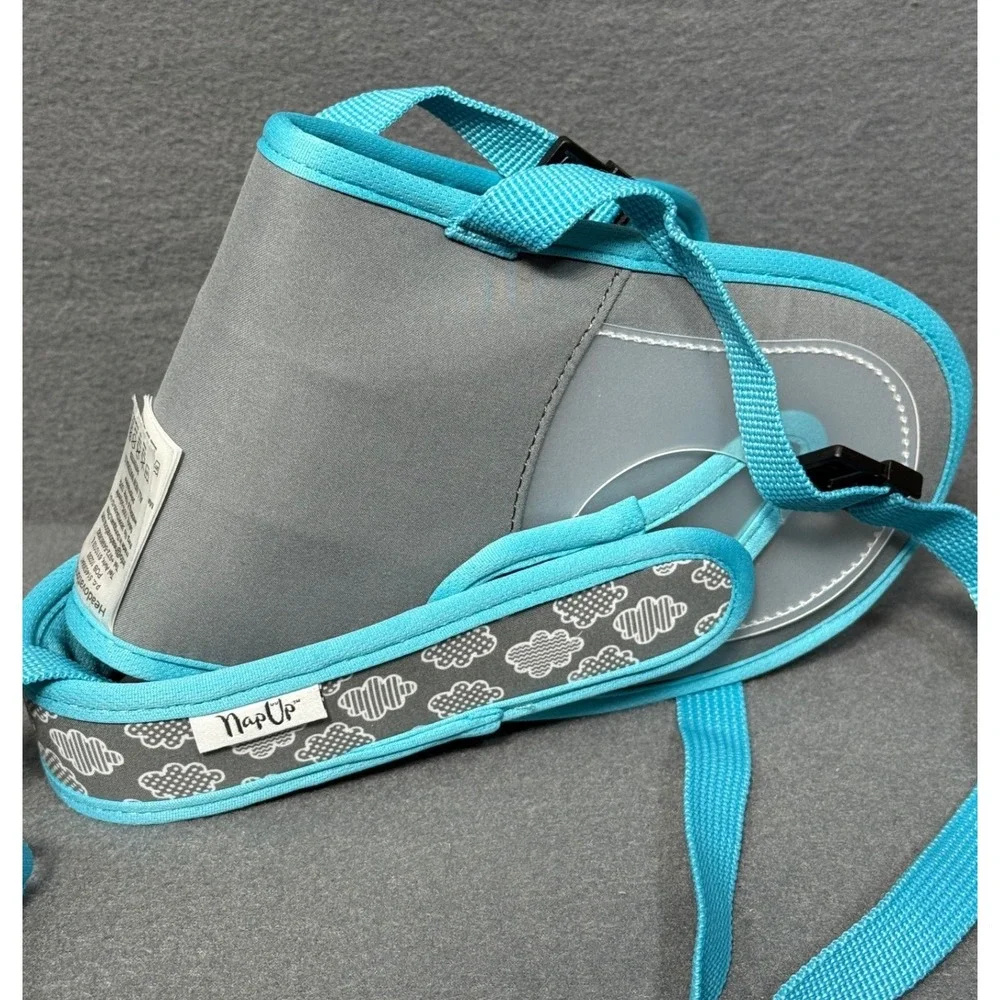 Nap Up The Original Child‎ Head Support Strap Safe Sleep On The Go Car Seat Blue